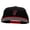 Red Black, variant on Light Bulb Embroidered Two Tone Superior Cotton Twill Flat Bill Snapback Cap - Black Charcoal OSFM