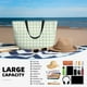 thumbnail image 5 of Fotbe Green Checkboard Bolsa de Viaje para Playa - Resistente al Agua, Bolsa Tote de Gran Capacidad y Ligera con 7 Bolsillos para Mujeres y Hombres, 5 of 7