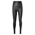thumbnail image 4 of Choomomo Leggings Serrés de Performance de Danse Moderne de Rue Hip Hop Rave Extensible Brillant pour Femmes Noir G, 4 of 8