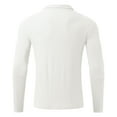 thumbnail image 3 of Jalioing Men's Shirt Dressy Casual Half Zip Collared Long Sleeve Golf Shirt Ribbed Stretchy Business Tops, 3 of 5