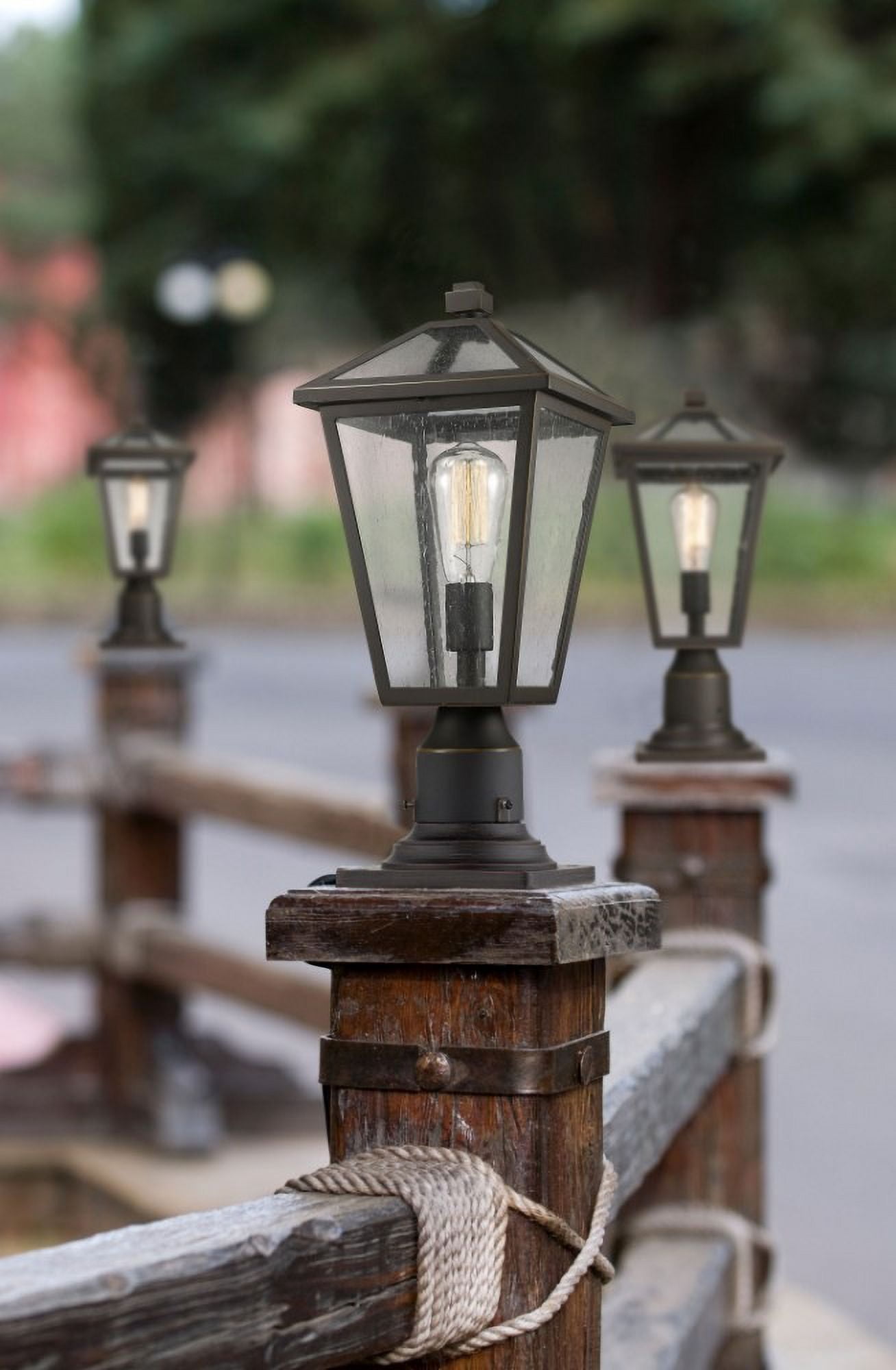 Z-Lite 579PHMR-533PM-ORB Outdoor Post Light Rubbed Bronze Stainless Steel + Aluminium Talbot