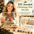 thumbnail image 5 of DIY Christmas Jewelry Tree Art Kit, Decorative Holiday Craft Set, Handmade Tree Ornament Project for Adults Beginners, Tabletop Shelf Desk and Home Christmas Decor, 5 of 5