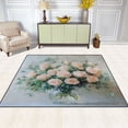 thumbnail image 3 of BZSMCE Vintage Area Rugs Beautiful Blush Roses Creative Area For Home, 3 of 7