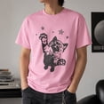 thumbnail image 6 of Retro Y2K Jumping Cat Stars Graphic T-Shirt | Unisex 90s Vintage Grunge Tee, 6 of 9