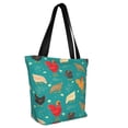 thumbnail image 2 of Fotbe Cute Hens And Rooster Pattern Beach Tote,Shoulder Handbag,Spacious Tote Bag,Lightweight Travel Bag,Versatile Shopping Bag, 2 of 9