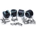 thumbnail image 2 of CB681 2 Inch Floor Protector Rubber Caster Wheels (Set of 4) 5/16 Inch Stem or Top Plate Mounting Options - Black/Gray Green, 2 of 4