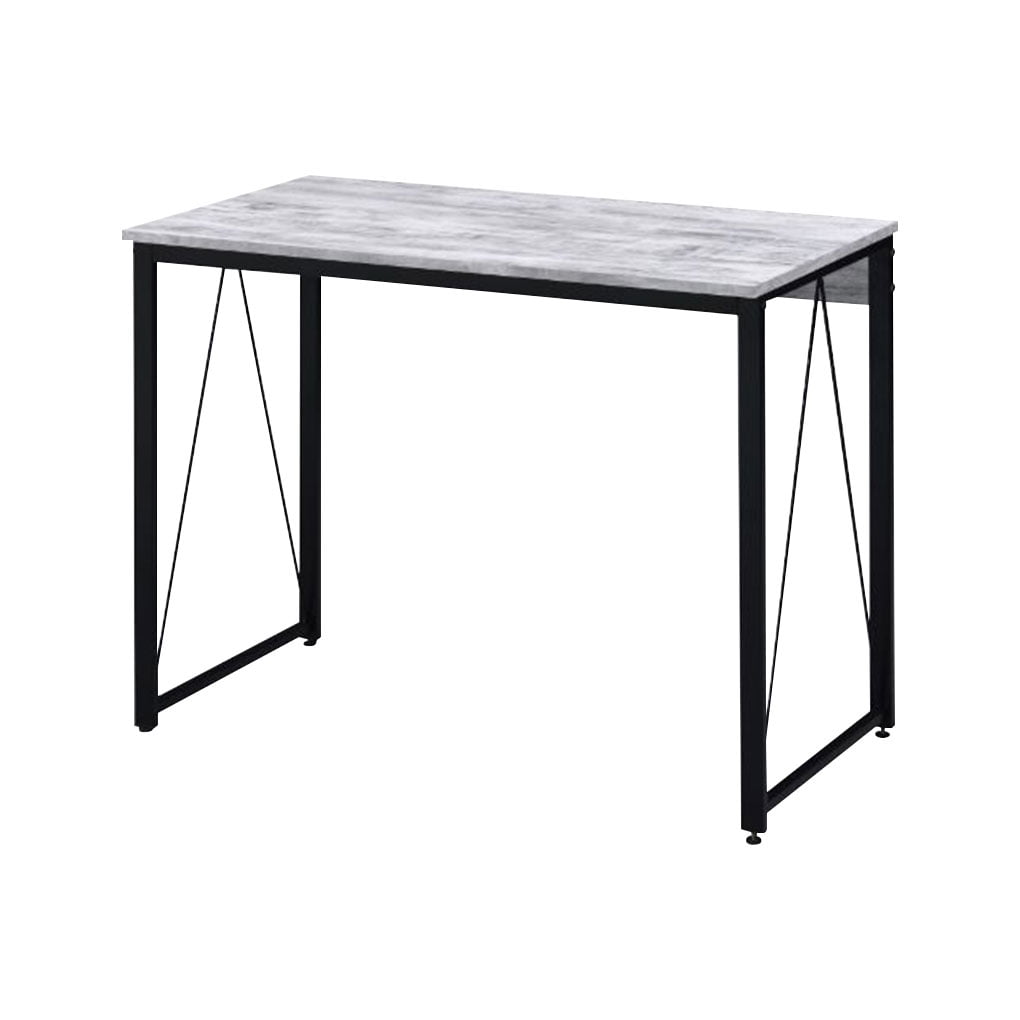 UPPERI Writing Desk Wood Board Computer Table with Metal Frame Rustic