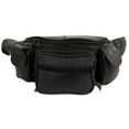 thumbnail image 2 of New Large Leather Waist Hip Lumbar Fanny Pack Bag with Dual Cell Phone Pocket, 2 of 7