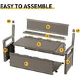 thumbnail image 5 of Joxxoaa 80 Gallon Outdoor Storage Bench Deck Box Waterproof Lockable,Outdoor Storage Furniture for Patio,Garden and Porch,Tools and Cushions（Grey）, 5 of 7