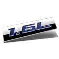 thumbnail image 2 of DNA Motoring EM-AS-16L-BL METAL EMBLEM CAR BUMPER TRUNK FENDER DECAL LOGO BADGE CHROME BLUE 1.6L, 2 of 3
