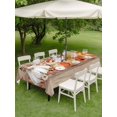 thumbnail image 3 of Outdoor Tablecloth with Umbrella Hole and Zipper, Orange Pumpkin Rectangle Table Cloth 60x84 Inch Waterproof Tablecloth, Thanksgiving Fall Leaves Botanical Wood Picnic Table Cover for Patio Camping, 3 of 7