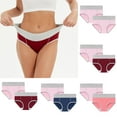 thumbnail image 2 of VISALY 2-Pack Cotton Briefs: High-Waist Full Coverage, Soft Stretch Comfort Underwear, 2-Pack | G- Hot Pink,M, 2 of 3