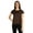 Brown, variant on Solid Short Sleeve Basic T-Shirt For Womens Patch Pocket Casual Summer Basic Top