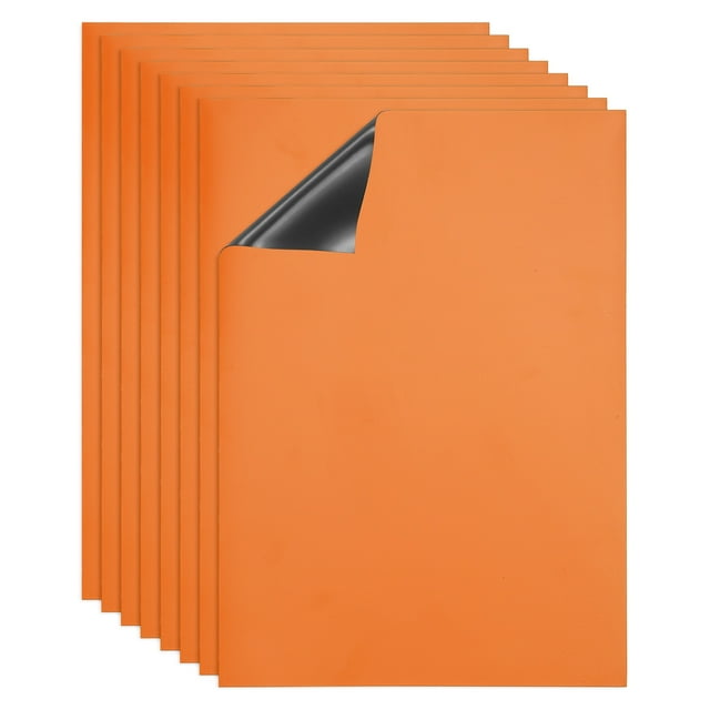 Tableau Effaçable à Sec, A4 8 Pack Tableau de Calendrier pour Réfrigérateur Aimants Tableau Blanc, Orange
