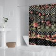 thumbnail image 2 of Pioneer Flower Floral Print Pattern Shower Curtain 84"x72" ,Bathroom Decorative Shower Curtains Set with 12 Hooks,Modern Waterproof Washable Shower Curtain, 2 of 6