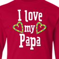 thumbnail image 4 of Inktastic I Love My Papa- Hearts Long Sleeve Youth T-Shirt, 4 of 5