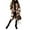 Coffee, variant on Women's Long Flannel Plaid Jacket Shacket Cozy Lapel Button Down Shirt Jacket Fuzzy Trench Coat