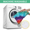 thumbnail image 6 of Colorful Tie Dye Mandala Pattern Square Tablecloth,Waterproof Square Table Cover,Wipeable Spillproof Washable Table Cover for Home Kitchen Party Decor 42"X42"(107x107cm), 6 of 6