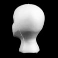 thumbnail image 4 of Mannequin Head, Female Mannequin Manikin Head Model Foam Wigs Hair Glasses Display -White, 4 of 6