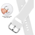 thumbnail image 4 of KOMI Sport Band for Apple Watch Bands 49mm 45mm 44mm 42mm 41mm 40mm 38mm, Soft Silicone Wristband Replacement Strap with Classic Clasp for iWatch Series 9 Ultra SE 8 7 6 5 4 3 2 1 for Women Men, 4 of 7