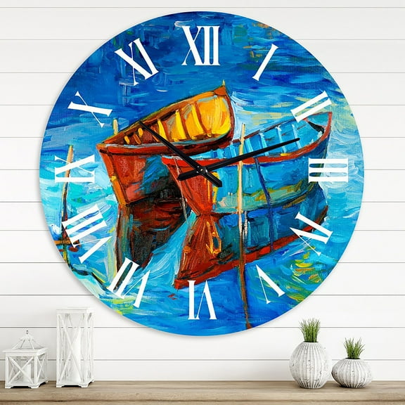 Designart 1 in Quartz Coastal Wall Clock