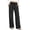 Black, variant on Womens Wide Leg Pants Casual Lounge Pull on Pant Soft Stretchy Trousers with Pockets for Daily Work Travel