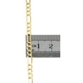 thumbnail image 4 of Real 10K Yellow Gold 4mm Figaro Chain Necklace Men's or Women's High Polished, 20", 4 of 7