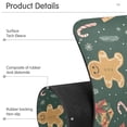 thumbnail image 4 of Yayeee Faucet Mat for Kitchen Sink 14.7" Diatomite Long Splash Guard Pad, Brown Christmas Gingerbread, 4 of 7