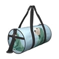 thumbnail image 3 of Bingfone Dog Wrapped in Towel Print Gym Duffle Backpack for Men Women,Travel Weekender Carry-On Bags with Detachable Back Pack Straps for Traveling Overnight Climb Sports, 3 of 8