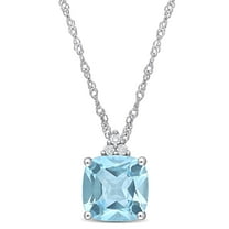 Everly Women's Topaz 10k White Gold Necklace