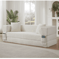 thumbnail image 5 of Stylish Convertible Cord Sofa Bed with Unique Two-Tier Design, 5 of 9