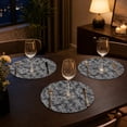 thumbnail image 5 of ShaoXinWan 38cm Round Embossed PVC Thermal Insulation Pad, Heat Resistant Oil Proof Table Mat, Protective Pad for Kitchen Dining Table Countertop, 5 of 5