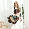 thumbnail image 5 of Dinosaur Dino Art 2-in-1 Foldable Picnic Blanket Tote Bag Shoulder Handbag, Large Circular Outdoor Mat for Beach Camping Park, 5 of 5