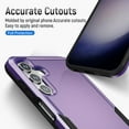 thumbnail image 4 of Entronix Heavy Duty Case designed for Galaxy A16, Shockproof Dual Layer Protection Cover, Purple, 4 of 6