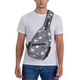 thumbnail image 6 of Sling Bag for Men, Cute French Bulldog Funny Happy Fanny Pack Crossbody Bags Shoulder Chest Bag, Small Gym Bag Anti Theft Crossbody Backpack Daypack for Travel Sports Running Hiking, 6 of 7