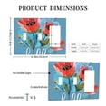 thumbnail image 3 of Flower Hello Daisy Switch Cover Decorative Wall Plate 3-Gang 2-Toggle 1-Decor Standard Size, 3 of 5