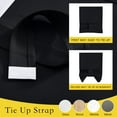 thumbnail image 2 of NICETOWN Blackout French Door Curtains, Lockdown Shades Small Door Window Curtains and Drapes Thermal Insulated Door Blinds for Patio Door Doorway, Black, 8"x36", 1 Panel, 2 of 10