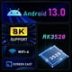 thumbnail image 2 of TV Box Android RK3528, Compatible con WiFi 6 de 2.4 GHz/5.8 GHz, Bluetooth 5.0, Decodificador de Vídeo 4K, Reproducción de Vídeo 8K A 24 Fps, Enchufe de la UE., 2 of 5