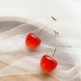 thumbnail image 7 of YANONELRY Cute Sweet Cherry Resin Women Earrings - Y2K Sweet Exquisite Playful Style Trendy Dainty Jewelry - for Women Valentine's Day Earrings Gift, 7 of 7