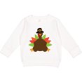 thumbnail image 2 of Inktastic Thanksgiving Pilgrim Turkey Toddler Sweatshirt, 2 of 4