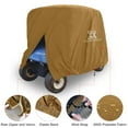 thumbnail image 4 of Yellow Waterproof Outdoor Sun Rain Resistant Golf Cart Protective Cover Polyester Fabric 285x122x168cm, 4 of 5