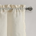 thumbnail image 6 of Lush Decor Cotton Blend Rosalie Faux Linen Valance White Single 54x18+2, 6 of 9