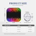 Windshield Sun Shade, Rainbow Glitter Border 2Piece Foldablecar