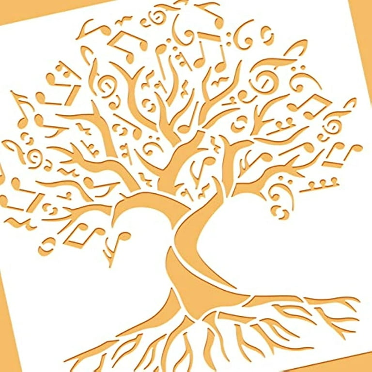 Simple Tree Of Life Stencil