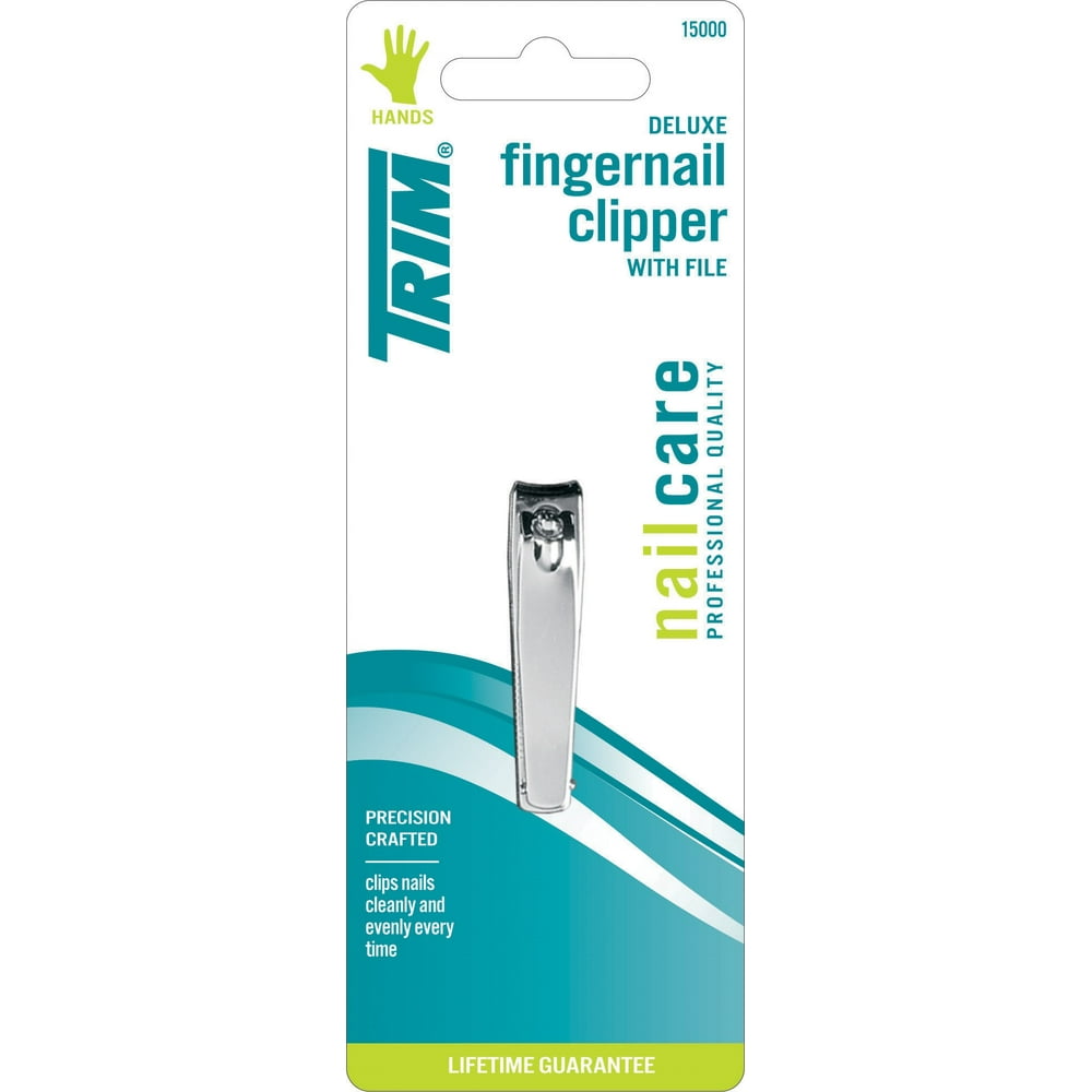 TRIM Nail Care Quality Steel Deluxe Fingernail Clipper with File