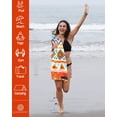 thumbnail image 6 of Microfiber Beach Towel - Doingart 32"x63" Quick Dry Soft Lightweight Compact Sand Free Towel - Perfect for Camping, Travel, Beach, Swimming, Yoga, Gym Sports - Acapulco, 6 of 11