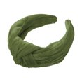 thumbnail image 1 of Diadema Anudada Ancha De Terciopelo, Diadema De Mujer, Aro Para El Cabello, Verde, 1 of 7