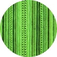 thumbnail image 1 of Ahgly Company Indoor Round Abstract Green Modern Area Rugs, 3' Round, 1 of 4