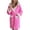 Hot Pink-bathrobe for women, variant on YanHoo Women's Plush Fleece Robe Soft Warm Bathrobe with Belted Fluffy Cozy Spa Robes Winter Nightgown Bathrobes