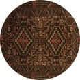 thumbnail image 1 of Ahgly Company Indoor Round Persian Brown Traditional Area Rugs, 7' Round, 1 of 4
